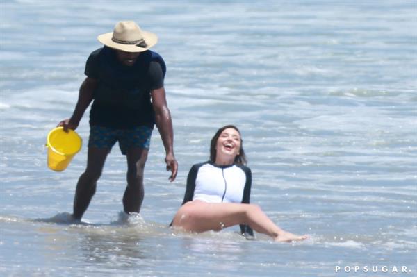 Miranda Kerr Beach Photo Shoot in LA July 2016