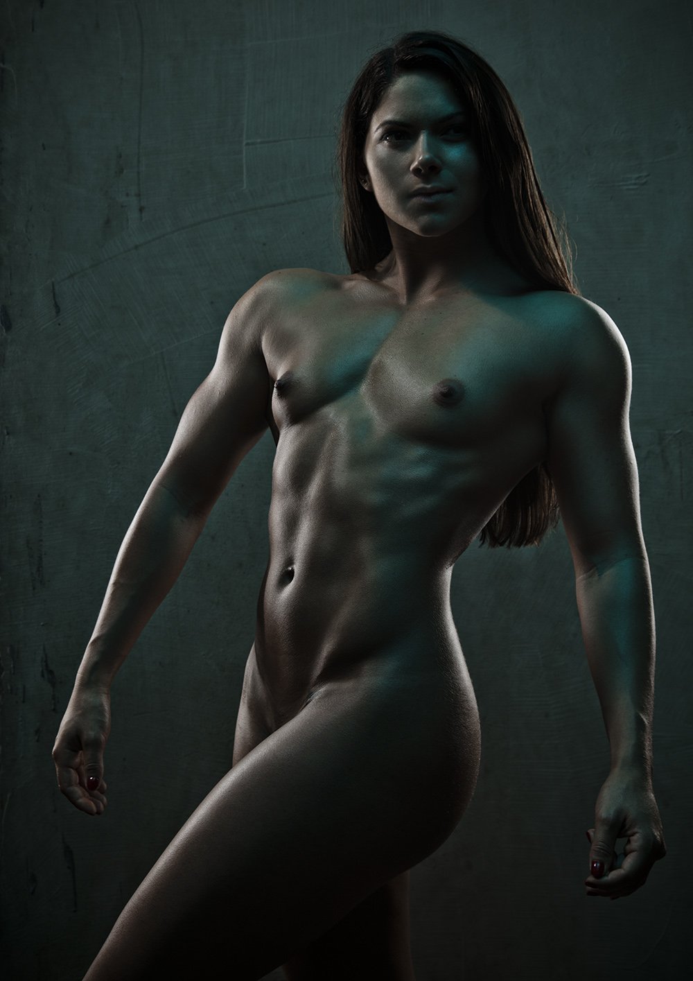 Hot naked female muscle