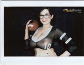 Tessa Fowler Wearing Jersey Ready to Play With Her Big Juggs Bounced Tessa Fowler Wearing Jersey Ready to Play With Her Big Juggs Bounced