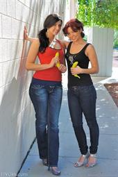 Rita and Madeline masturbating with bananas Rita and Madeline masturbating with bananas