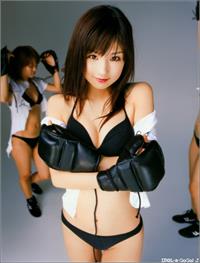 Yuko Ogura in lingerie