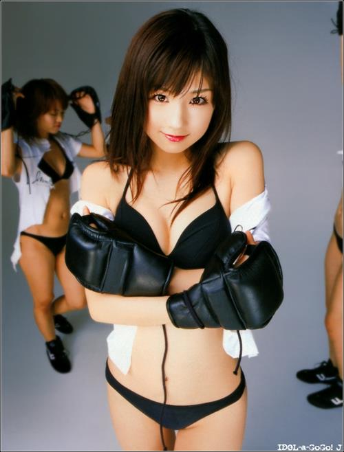 Yuko Ogura in lingerie