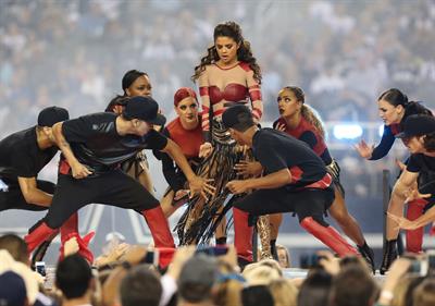 Selena Gomez performing at Thanksgiving NFL show