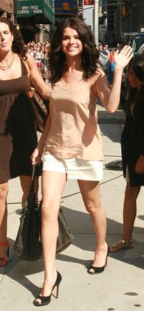 Selena Gomez at the Late Show with David Letterman on July 20, 2010