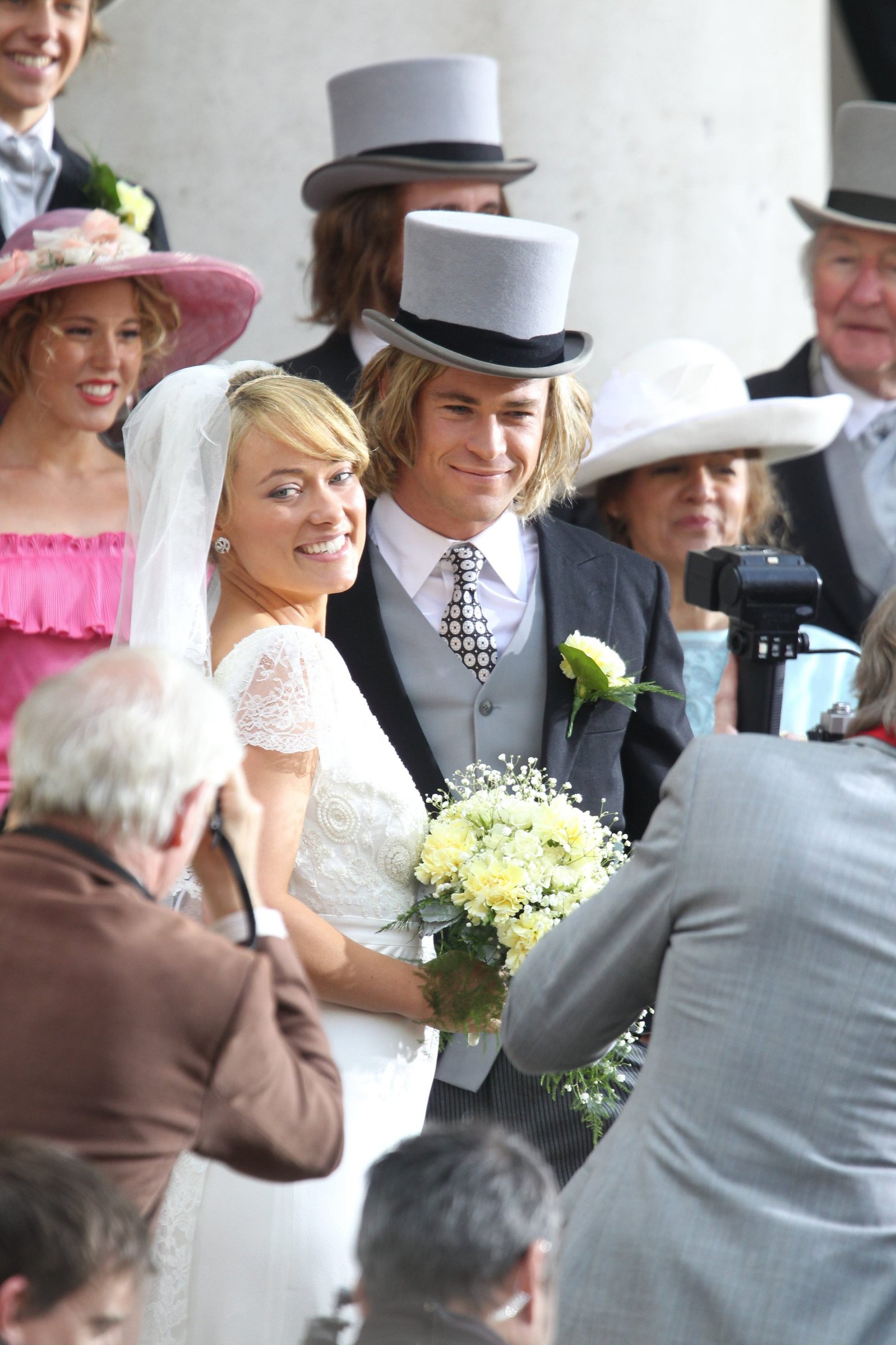 Olivia Wilde on the set for the movie Rush on April 2, 2012