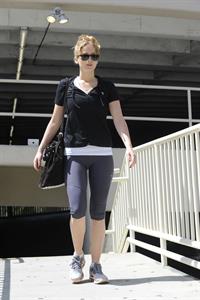 Jennifer Lawrence going to the gym in Los Angeles on June 12, 2012