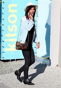 Jessica Szohr Shopping at Kitson, West Hollywood - December 20, 2012