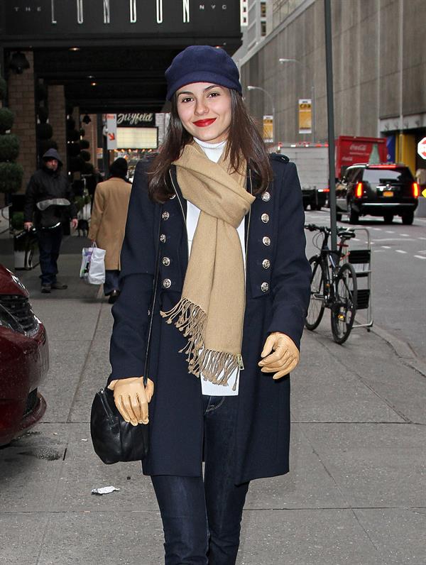 Victoria Justice out and about in NYC 2/7/13 