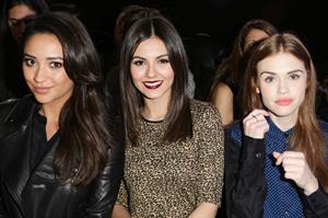 Victoria Justice DKNY Women during Fall 2013 Mercedes-Benz Fashion Week in NY 2/10/13 