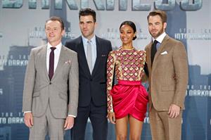 Zoe Saldana Star Trek Into Darkness' Premiere on April 29, 2013 