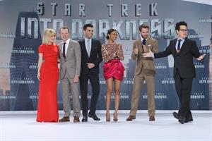 Zoe Saldana Star Trek Into Darkness' Premiere on April 29, 2013 