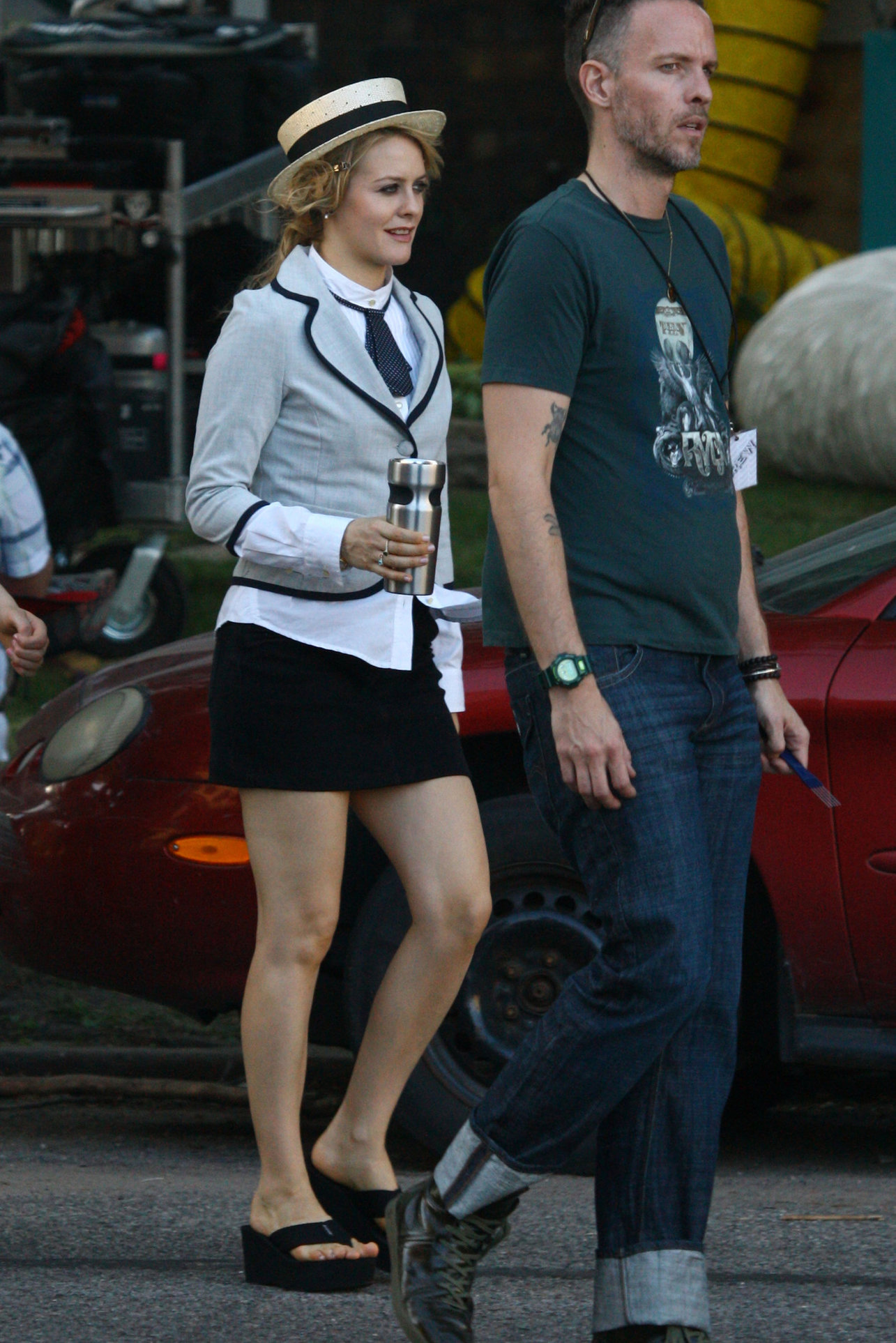 Alicia Silverstone on Vamps set in Detroit on August 13, 2010 