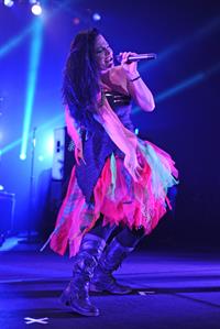 Amy Lee performing live at the Hard Rock Cafe in Hollywood Florida on January 17, 2012