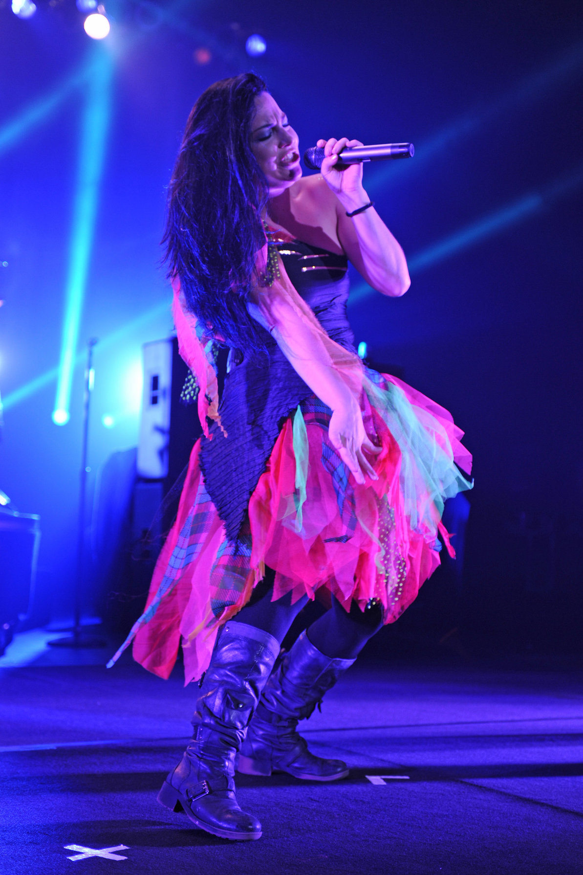 Amy Lee performing live at the Hard Rock Cafe in Hollywood Florida on January 17, 2012