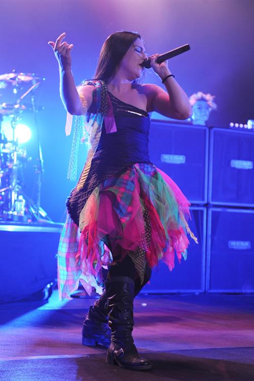 Amy Lee performing live at the Hard Rock Cafe in Hollywood Florida on January 17, 2012