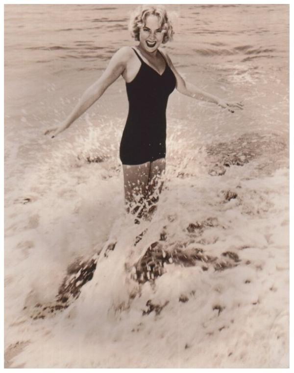 Audrey Totter in a bikini