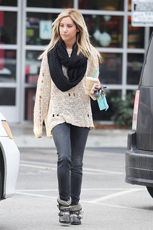 Ashley Tisdale Starbucks in LA 11/29/12 
