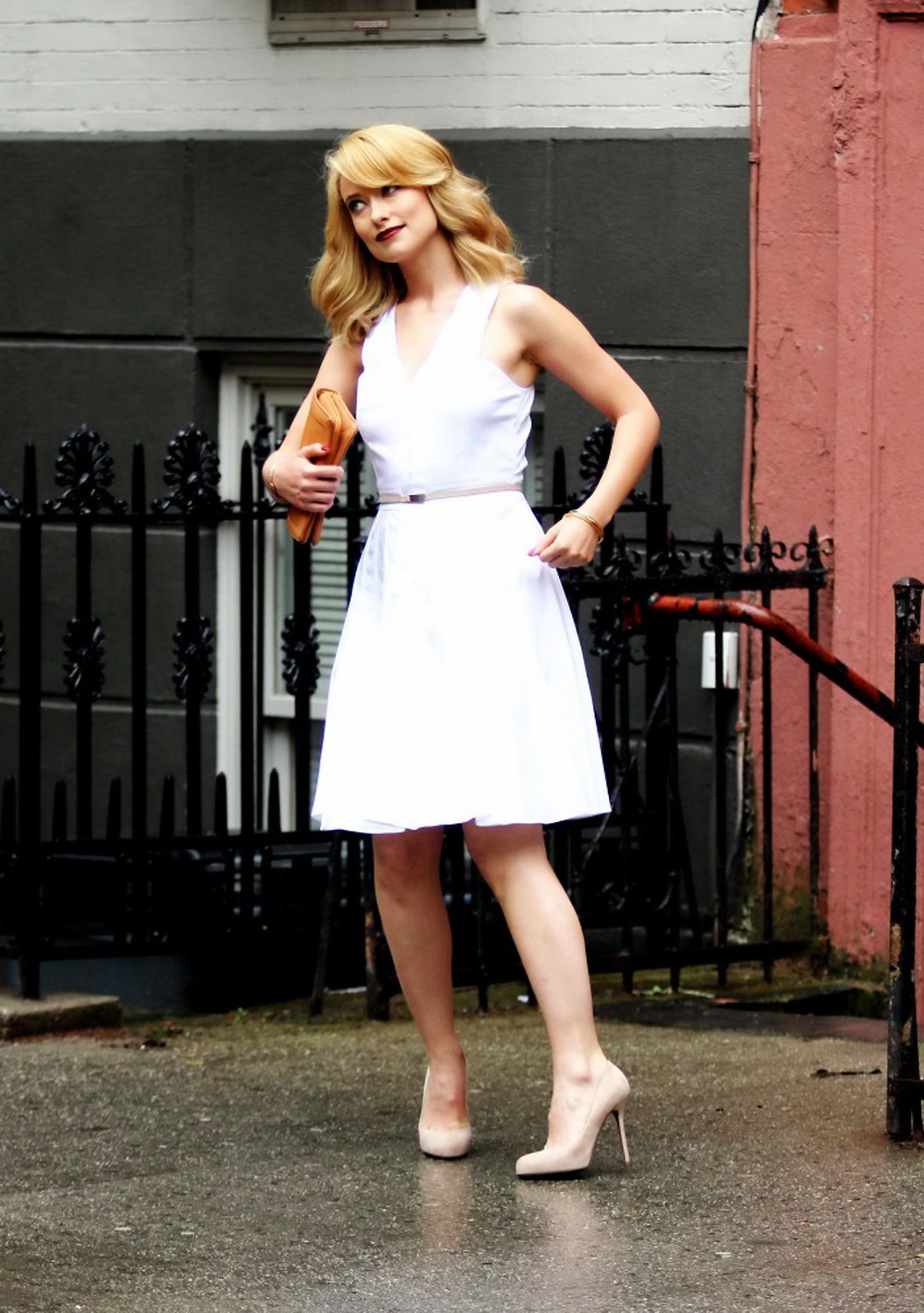 Olivia Wilde on the set of her new revlon commercial in nyc 02 05 12 