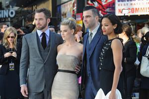 Zoe Saldana attends the 'Star Trek Into Darkness' UK Premiere at the Empire Leicester Square in London