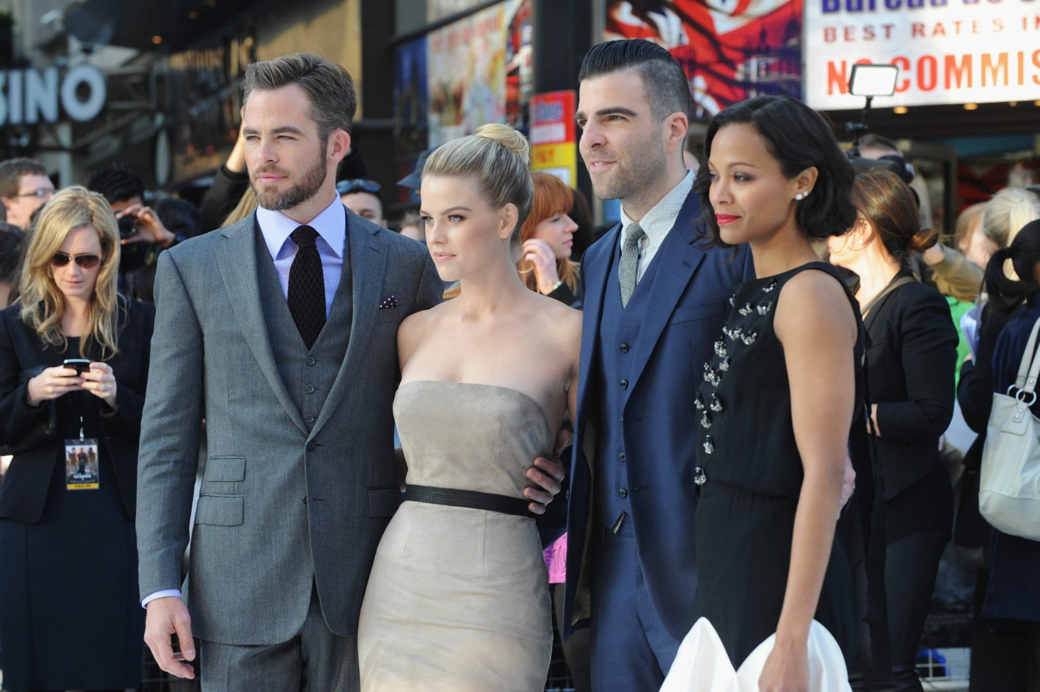 Zoe Saldana attends the 'Star Trek Into Darkness' UK Premiere at the Empire Leicester Square in London