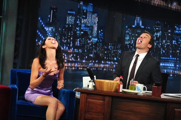 Selena Gomez on the Late Night with Jimmy Fallon Show in New York City on July 21, 2010 