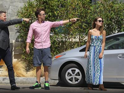 Olivia Wilde  house hunting in Los Angeles on September 13, 2013