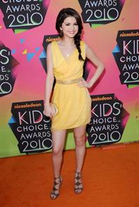Selena Gomez Nickelodeons 23rd annual Kids Choice Awards on March 27, 2010 in Los Angeles California