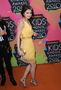 Selena Gomez Nickelodeons 23rd annual Kids Choice Awards on March 27, 2010 in Los Angeles California