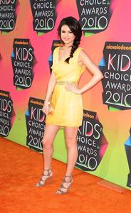 Selena Gomez Nickelodeons 23rd annual Kids Choice Awards on March 27, 2010 in Los Angeles California