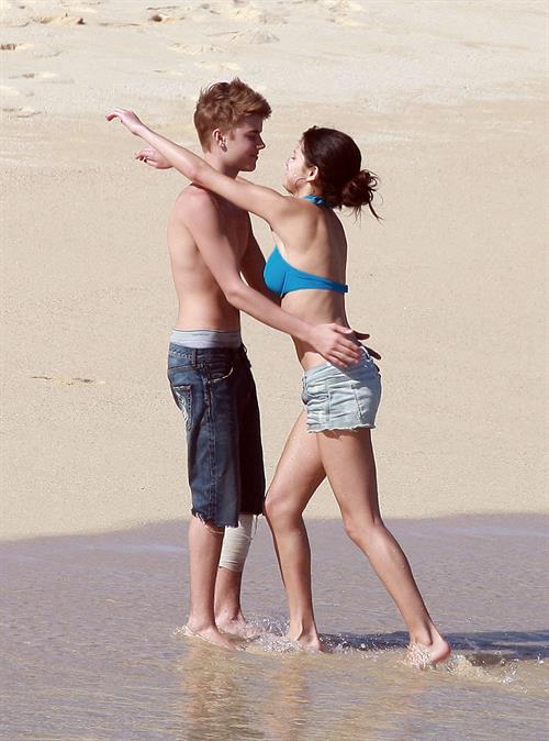 Selena Gomez on vacation in Mexico on December 7, 2011