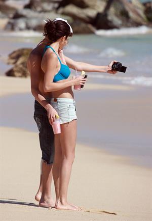 Selena Gomez on vacation in Mexico on December 7, 2011
