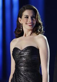Anne Hathaway hosts the Nobel Peace Prize concert in Oslo on December 11, 2010