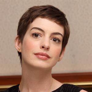 Anne Hathaway the Dark Knight Rises press conference portraits in Beverly Hills on July 8, 2012