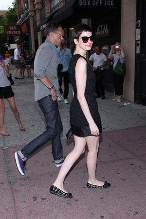 Anne Hathaway Shut Up and Play the Hits premiere in New York July 10, 2012