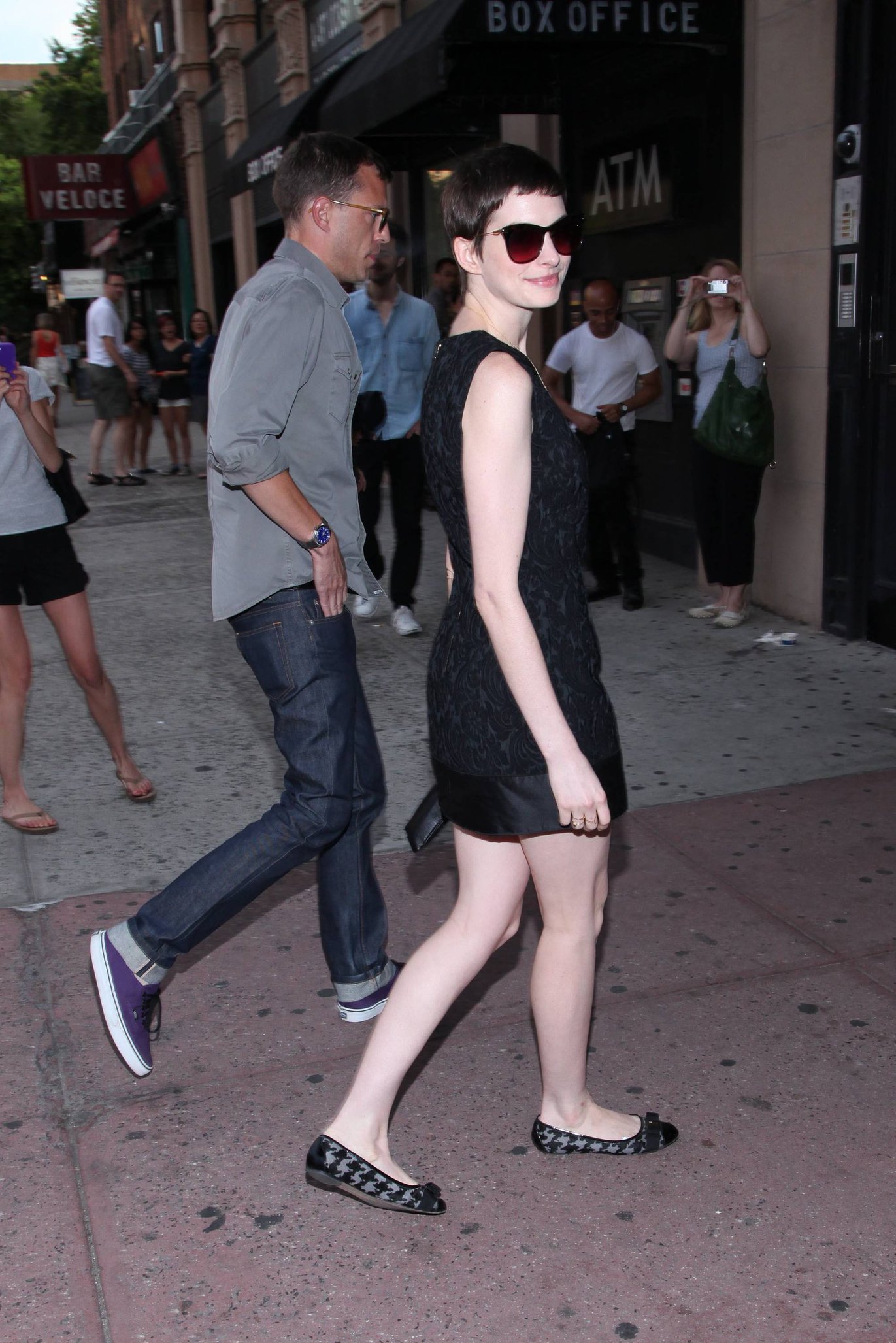 Anne Hathaway Shut Up and Play the Hits premiere in New York July 10, 2012