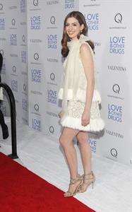 Anne Hathaway Love & Other Drugs screening at the DGA Theater in New York City on November 16, 2010
