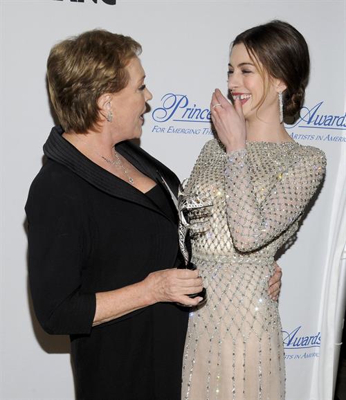 Anne Hathaway Pictures Anne Hathaway Princess Grace Awards Gala in New York City on November 1, 2011