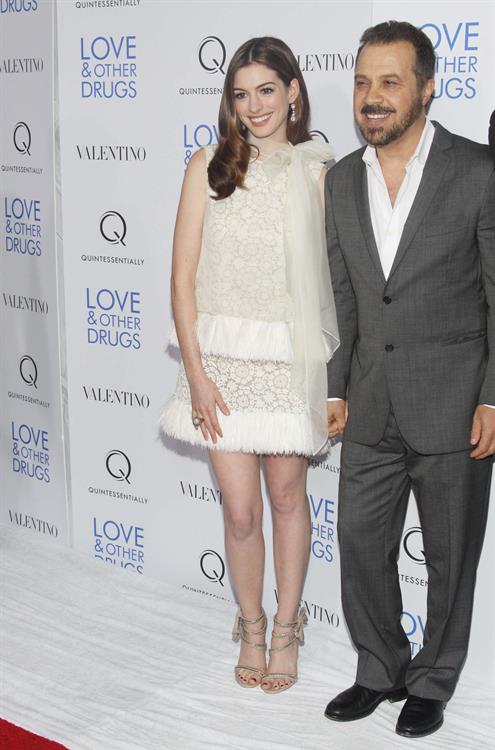 Anne Hathaway Love & Other Drugs screening at the DGA Theater in New York City on November 16, 2010
