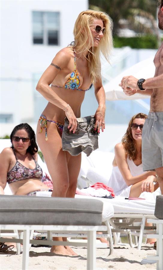 Michelle Hunziker in a bikini