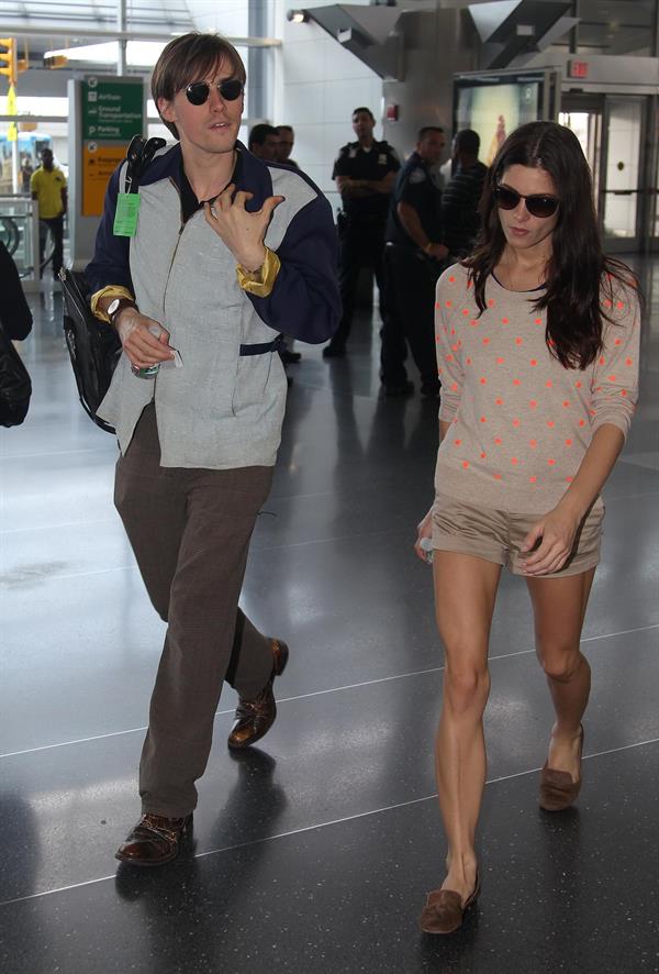 Ashley Greene at JFK Airport in New York on June 12, 2012