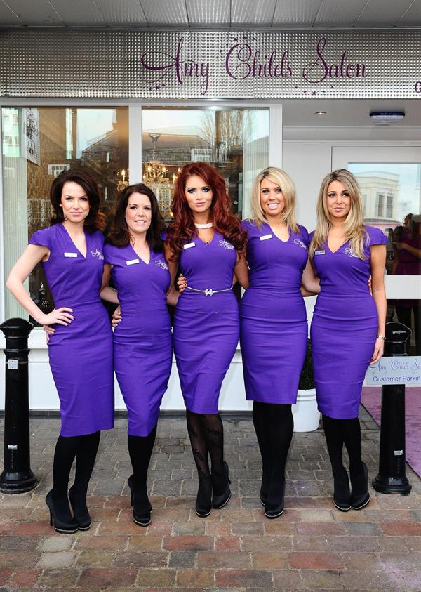 Amy Childs launching her Salon at Unit 1 Wilsons Corner in Brentwood on November 24, 2011