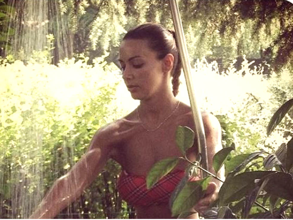 Melita Toniolo in a bikini