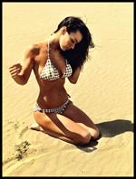 Melita Toniolo in a bikini