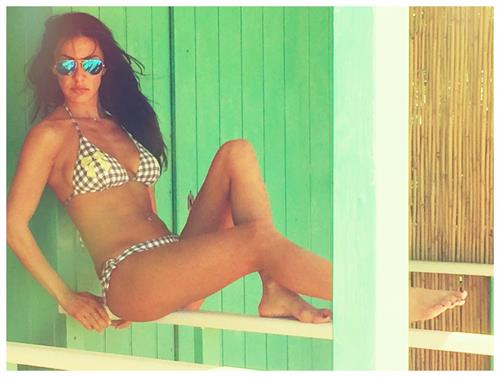 Melita Toniolo in a bikini