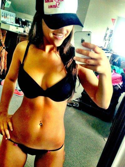Anonymous in a bikini taking a selfie