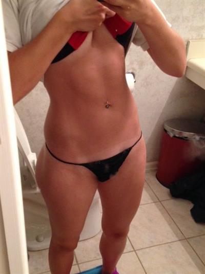 Anonymous in lingerie taking a selfie