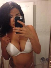 Anonymous in lingerie taking a selfie