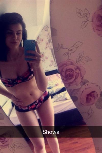 Anonymous in lingerie taking a selfie
