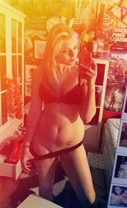 Anonymous in lingerie taking a selfie