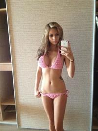 Anonymous in a bikini taking a selfie